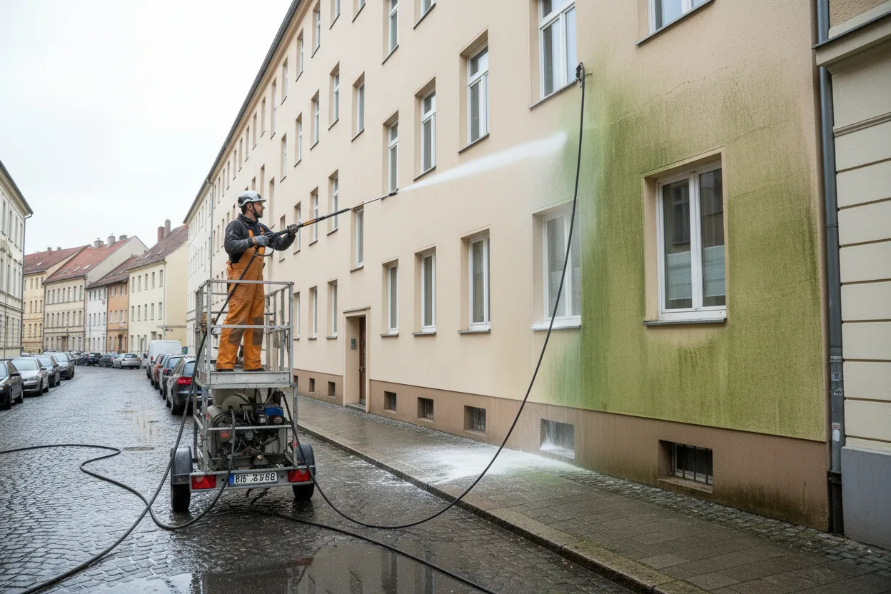 Fotografie služby – Čištění fasád Praha
