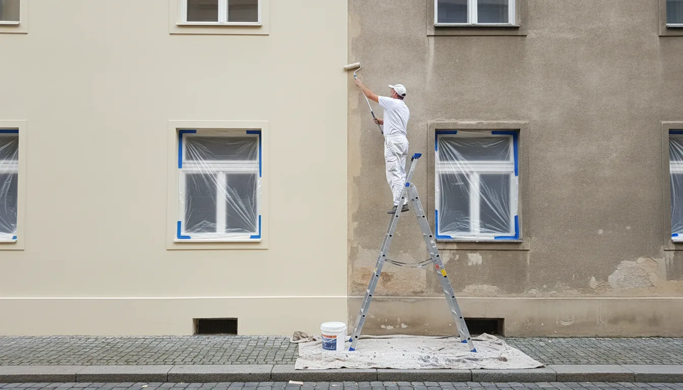 Fotografie služby – Natírání fasád Praha